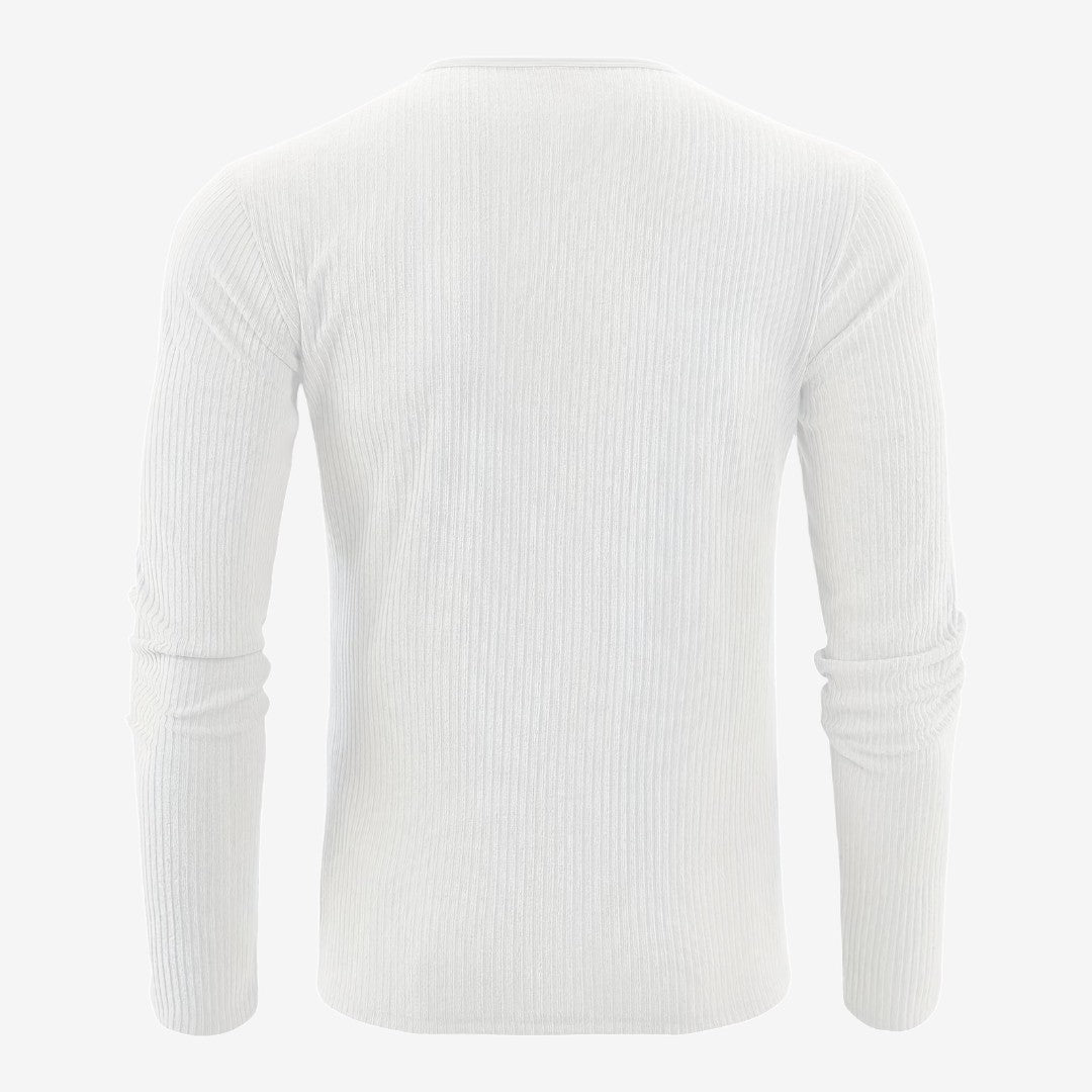 Maglione a Coste da Uomo con Collo Serafino — foto 17