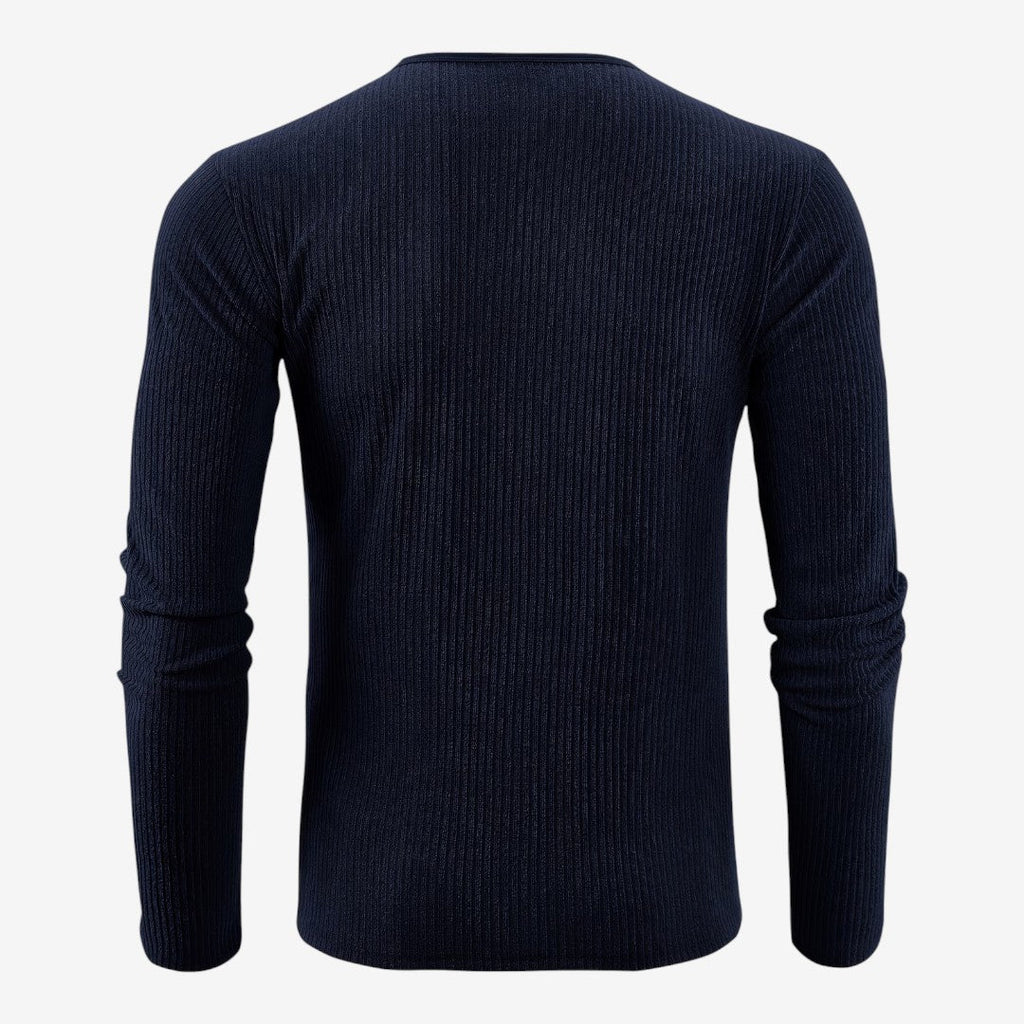Maglione a Coste da Uomo con Collo Serafino — foto 7