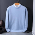 Maglione Girocollo da Uomo con Collo Alto a Vista