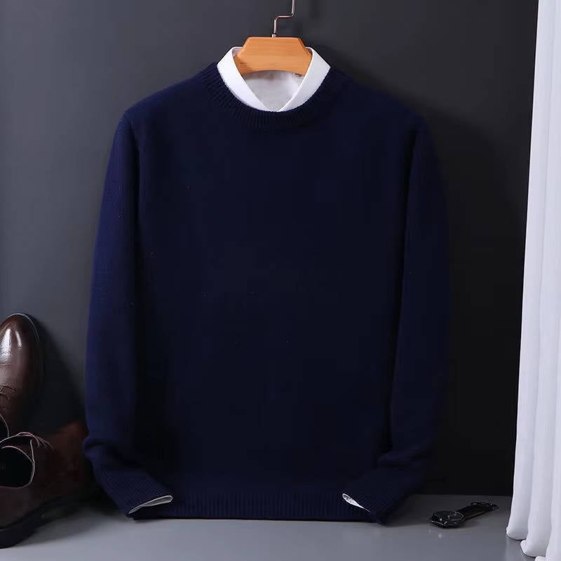 Maglione Girocollo da Uomo con Collo Alto a Vista — foto 10