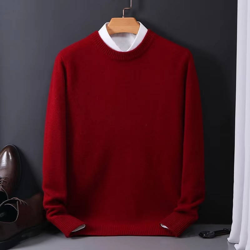 Maglione Girocollo da Uomo con Collo Alto a Vista — foto 11