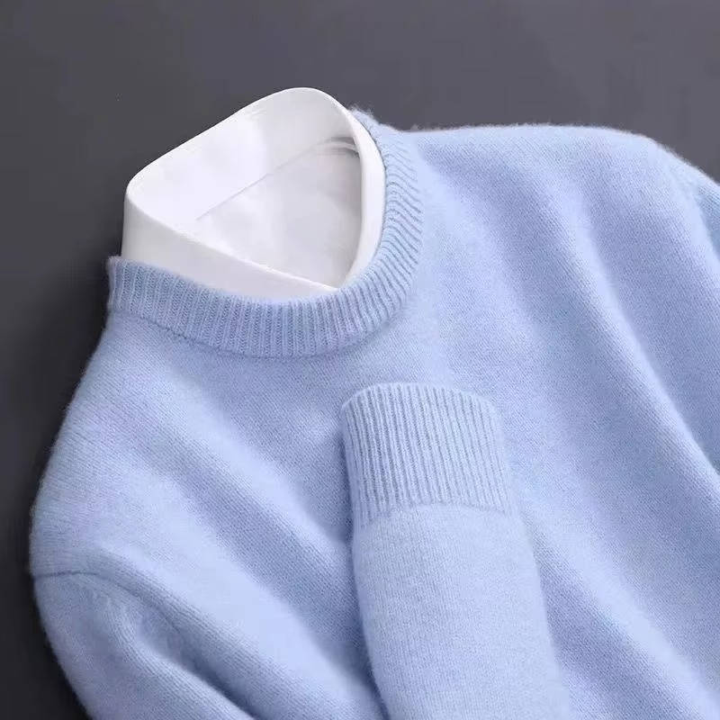 Maglione Girocollo da Uomo con Collo Alto a Vista — foto 3