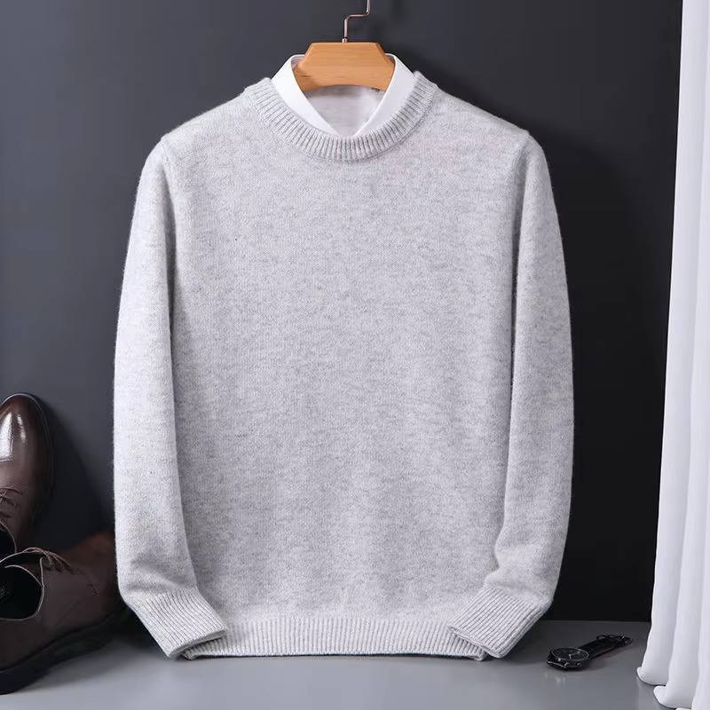 Maglione Girocollo da Uomo con Collo Alto a Vista — foto 7