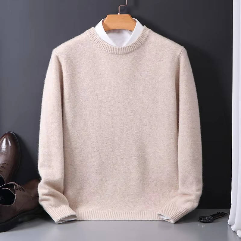 Maglione Girocollo da Uomo con Collo Alto a Vista — foto 8
