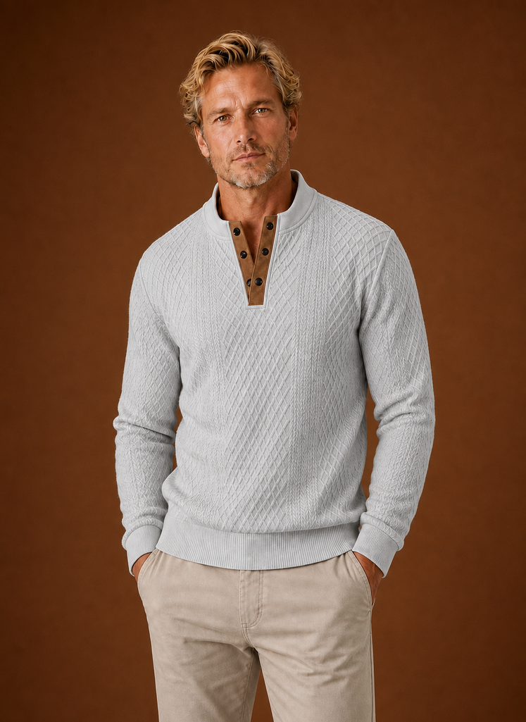 Maglione Girocollo da Uomo in Maglia Fine — foto 9