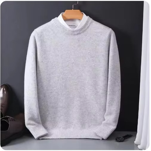 Maglione Girocollo da Uomo in Misto Cashmere — foto 10