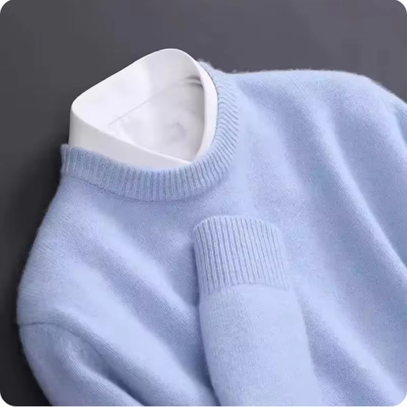 Maglione Girocollo da Uomo in Misto Cashmere — foto 13