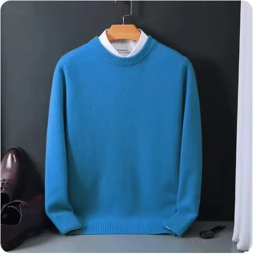 Maglione Girocollo da Uomo in Misto Cashmere — foto 3