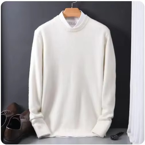 Maglione Girocollo da Uomo in Misto Cashmere — foto 4