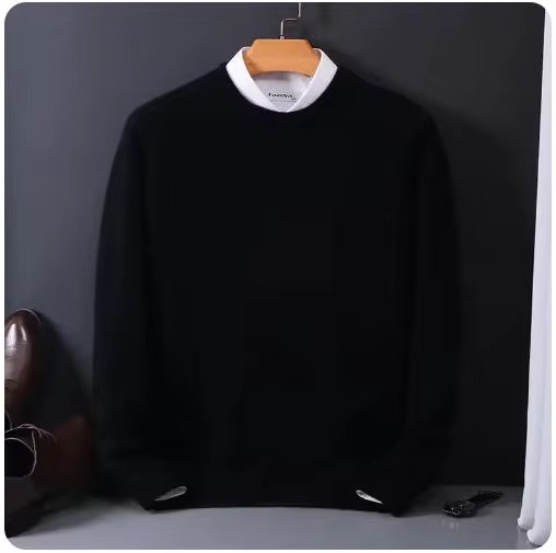 Maglione Girocollo da Uomo in Misto Cashmere — foto 6