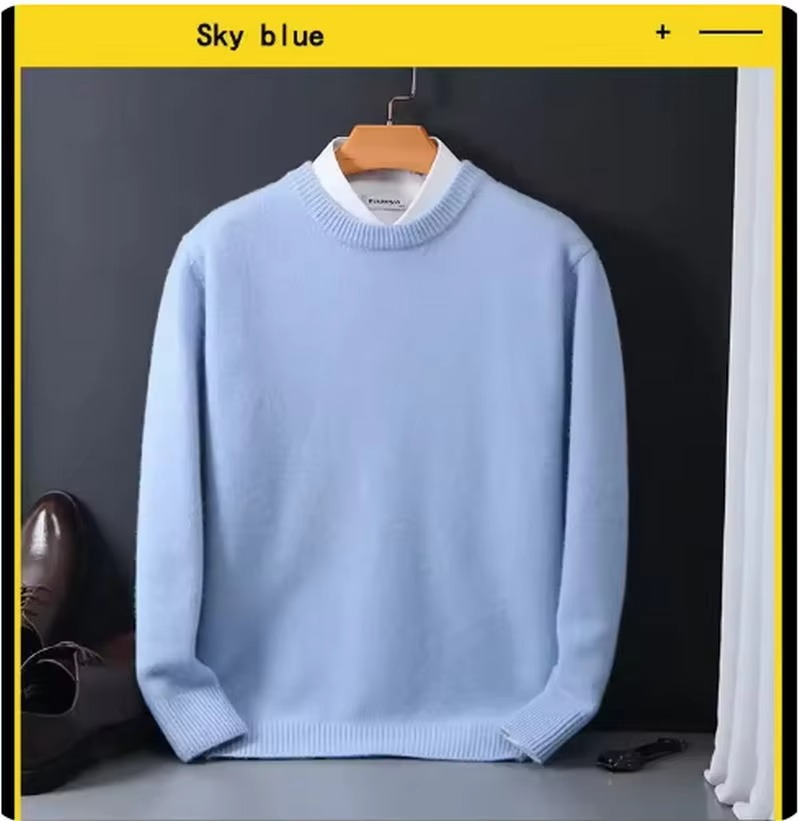 Maglione Girocollo da Uomo in Misto Cashmere — foto 7