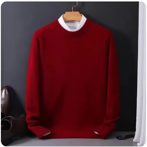 Maglione Girocollo da Uomo in Misto Cashmere — foto 8