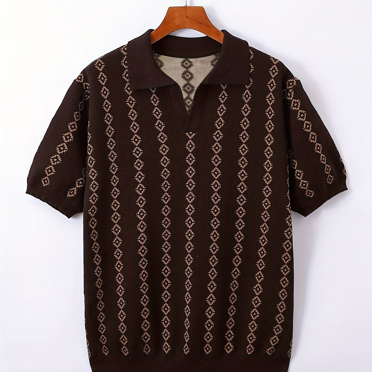 Maglione Lungo da Uomo con Bordi a Coste — foto 10