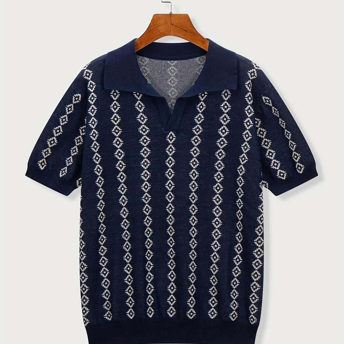 Maglione Lungo da Uomo con Bordi a Coste — foto 13