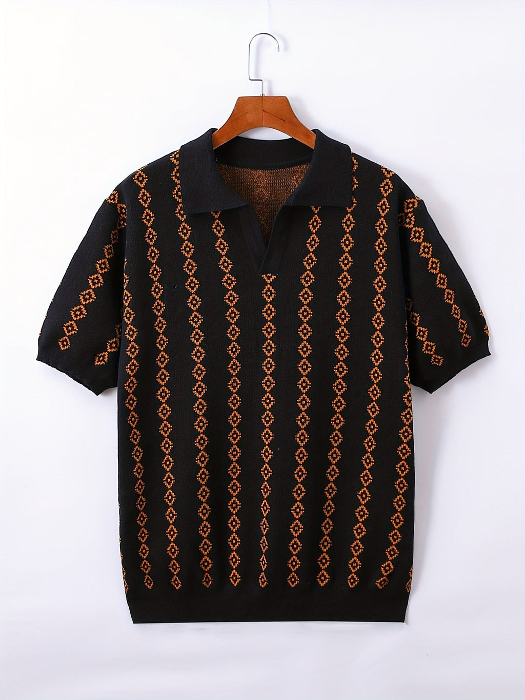 Maglione Lungo da Uomo con Bordi a Coste — foto 2
