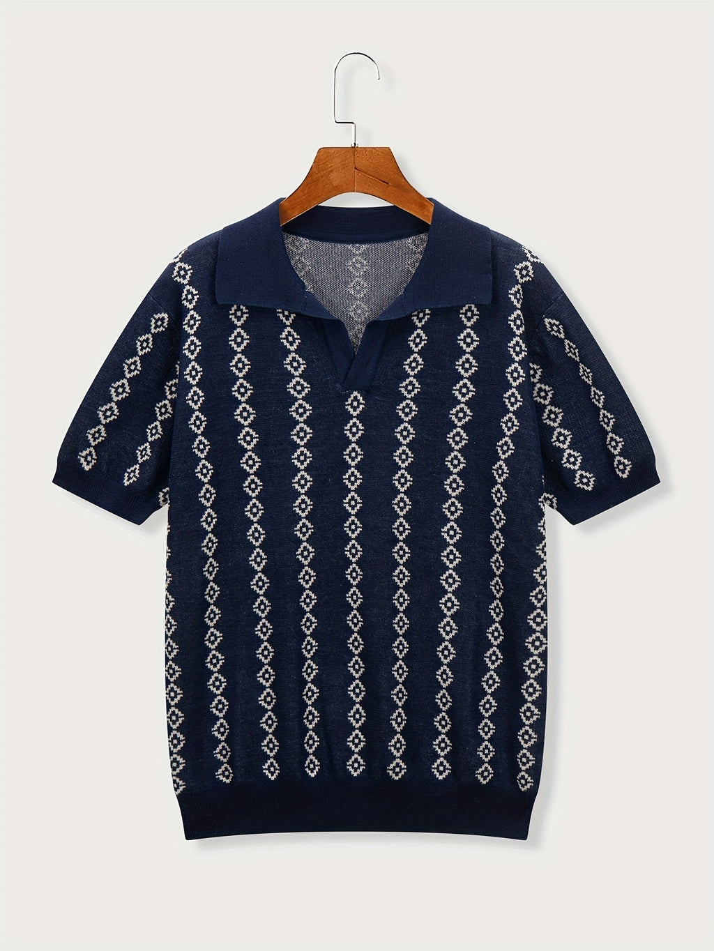 Maglione Lungo da Uomo con Bordi a Coste — foto 4