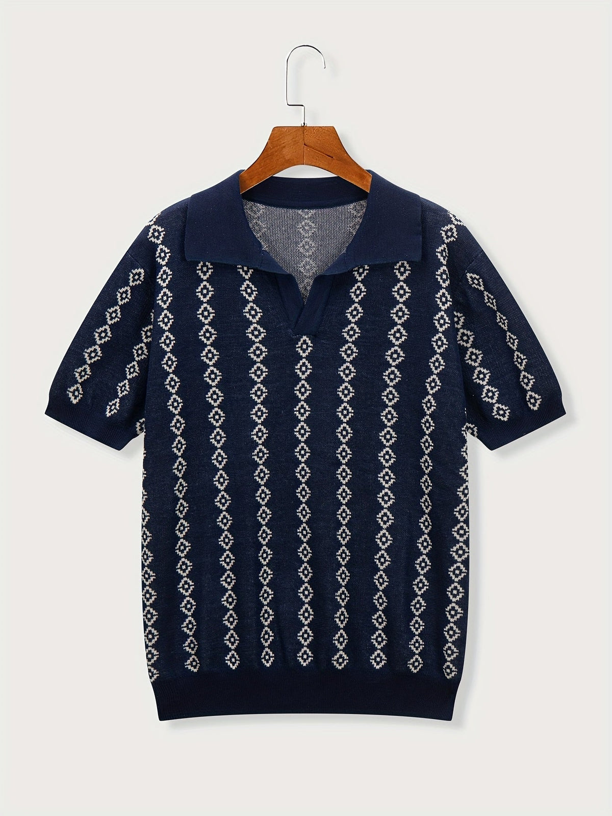 Maglione Lungo da Uomo con Bordi a Coste — foto 4