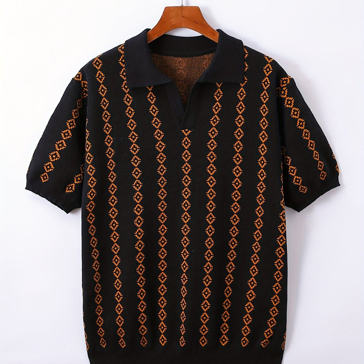 Maglione Lungo da Uomo con Bordi a Coste — foto 7
