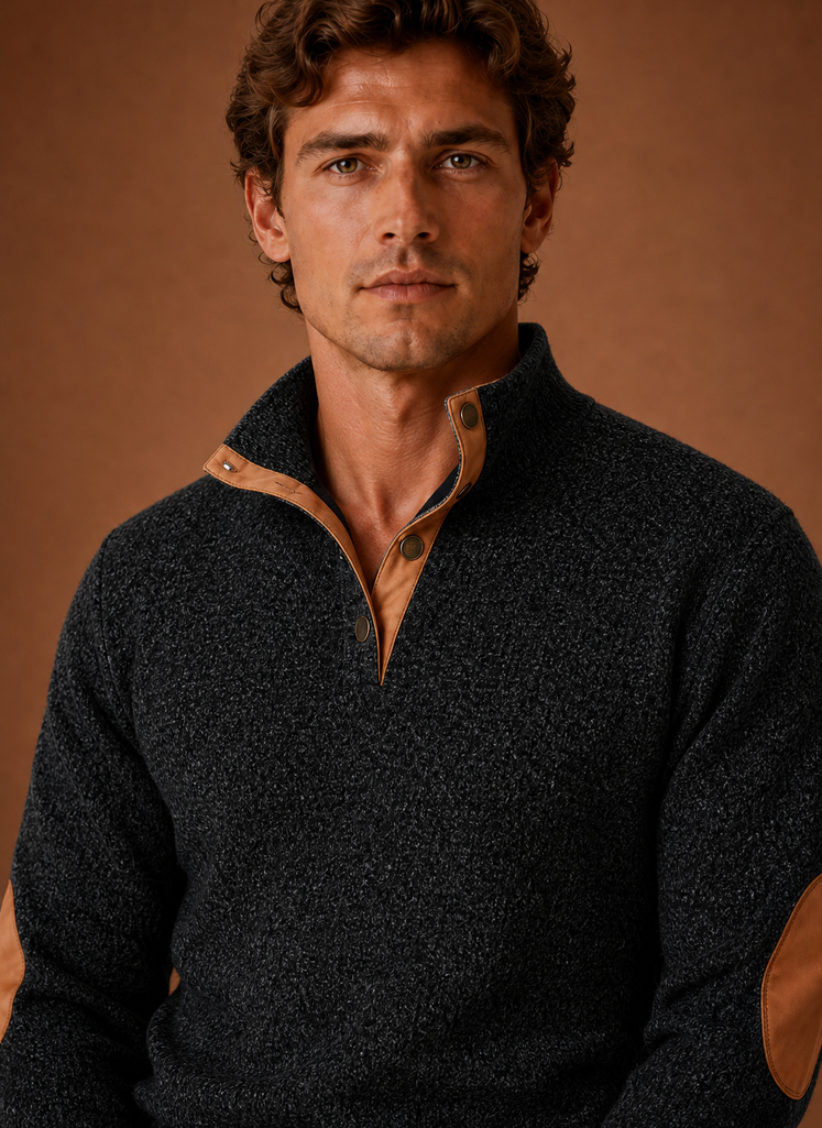 Maglione Lupetto da Uomo in Maglia Fine — foto 11