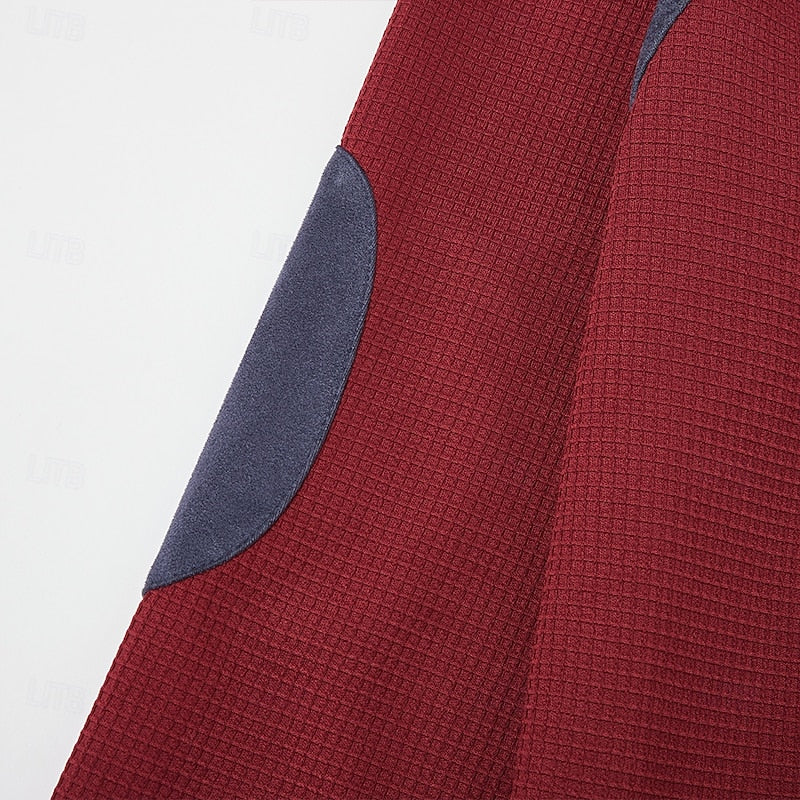Maglione Mezza Zip da Uomo con Toppe ai Gomiti — foto 6