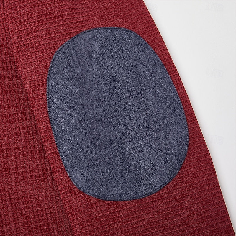 Maglione Mezza Zip da Uomo con Toppe ai Gomiti — foto 7
