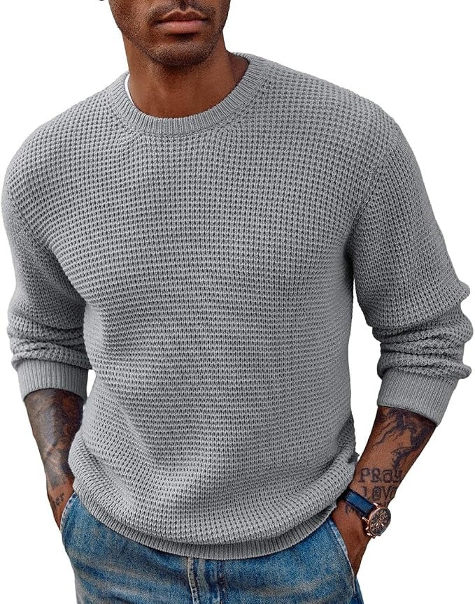 Maglione a Nido d'Ape da Uomo Girocollo — foto 10