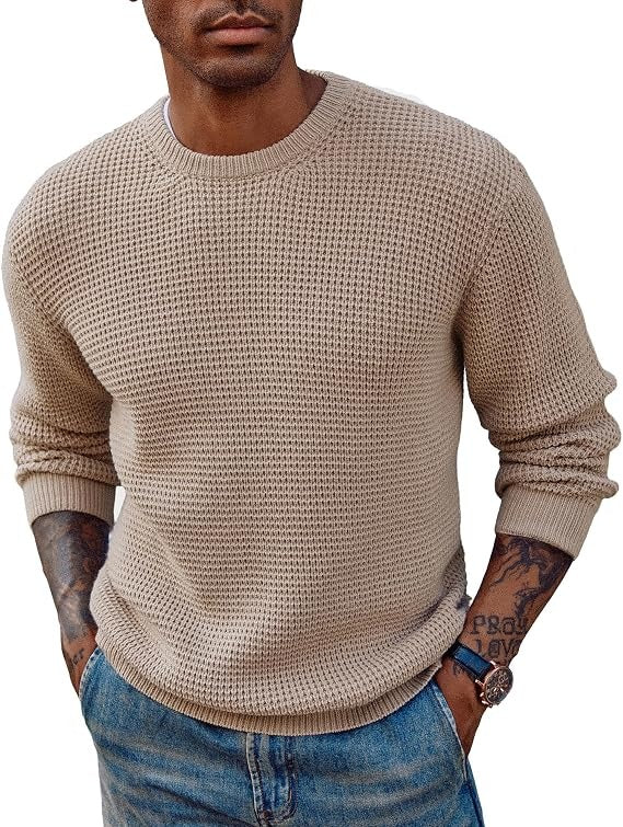 Maglione a Nido d'Ape da Uomo Girocollo — foto 14