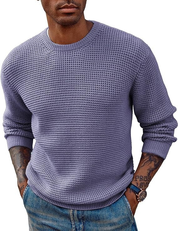 Maglione a Nido d'Ape da Uomo Girocollo — foto 17