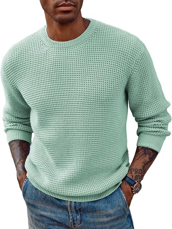 Maglione a Nido d'Ape da Uomo Girocollo — foto 18