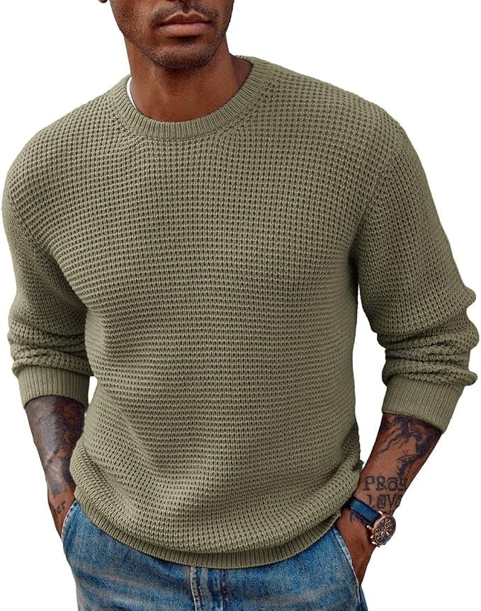 Maglione a Nido d'Ape da Uomo Girocollo — foto 2