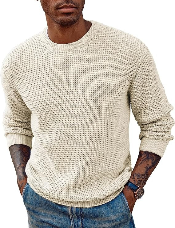 Maglione a Nido d'Ape da Uomo Girocollo — foto 3