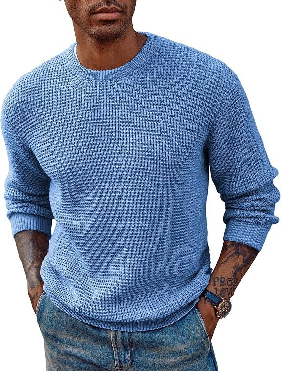Maglione a Nido d'Ape da Uomo Girocollo — foto 5