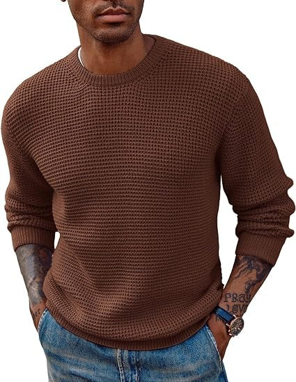 Maglione a Nido d'Ape da Uomo Girocollo — foto 6