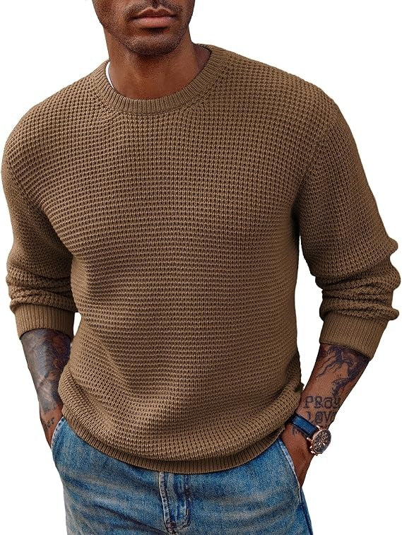 Maglione a Nido d'Ape da Uomo Girocollo — foto 7