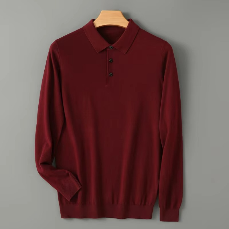 Maglione Polo da Uomo in Lana Merino