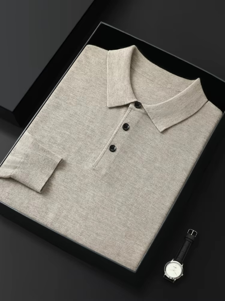Maglione Polo da Uomo in Lana Merino — foto 10