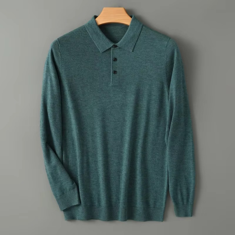 Maglione Polo da Uomo in Lana Merino — foto 11