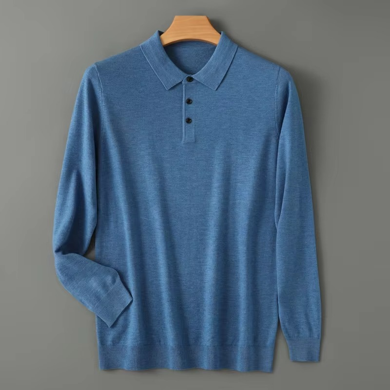 Maglione Polo da Uomo in Lana Merino — foto 13