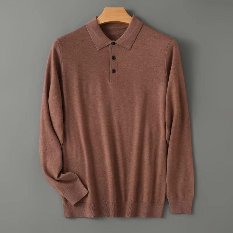 Maglione Polo da Uomo in Lana Merino — foto 4