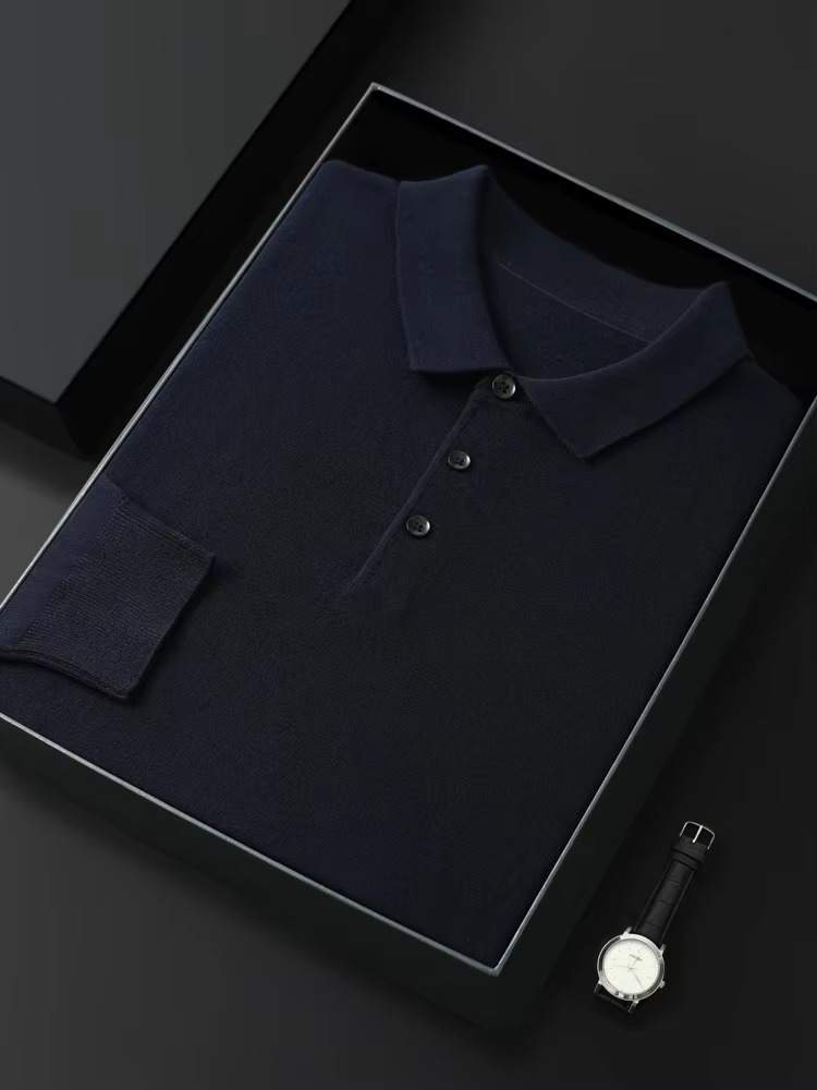Maglione Polo da Uomo in Lana Merino — foto 6