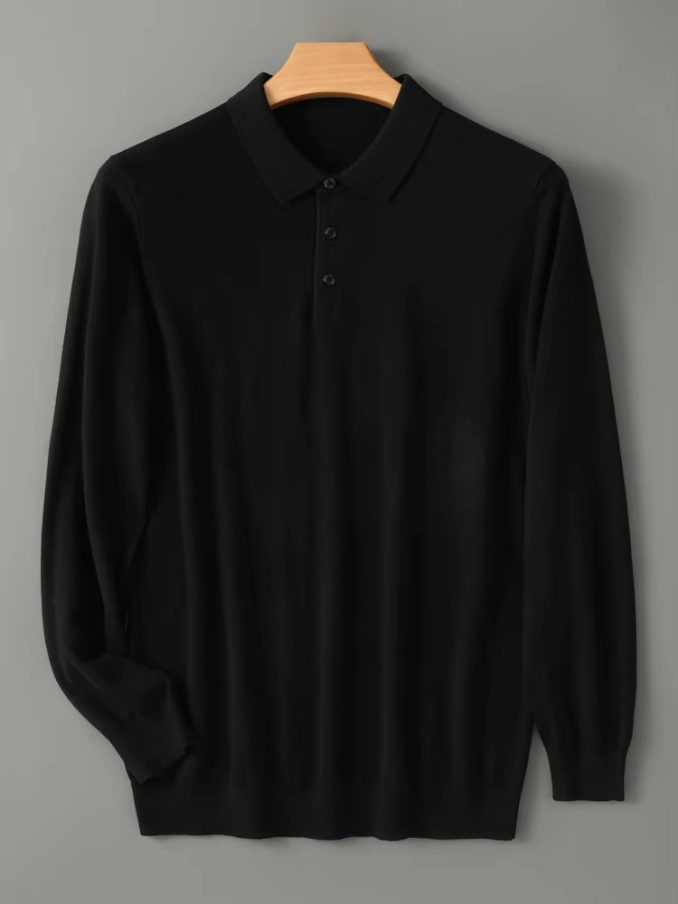 Maglione Polo da Uomo in Lana Merino — foto 8