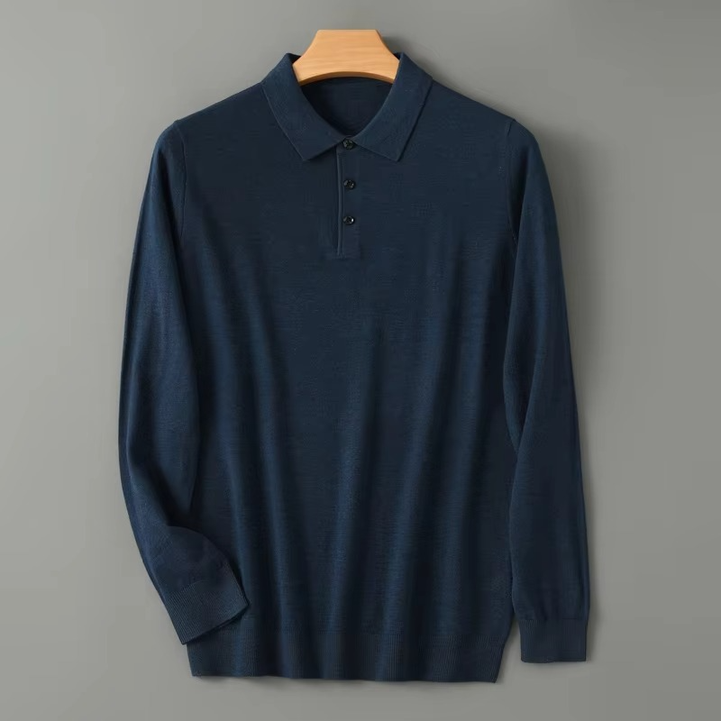 Maglione Polo da Uomo in Lana Merino — foto 9