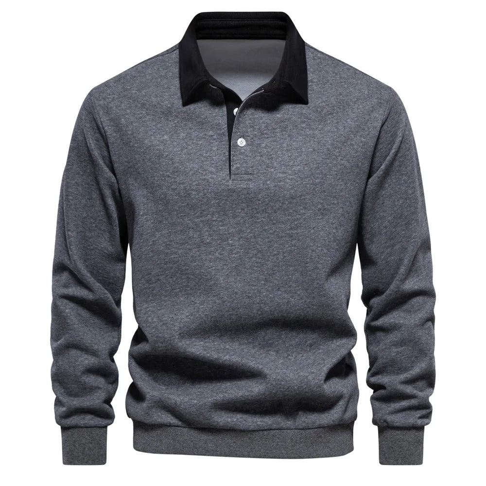 Maglione da Uomo con Collo Polo Manica Lunga — foto 10