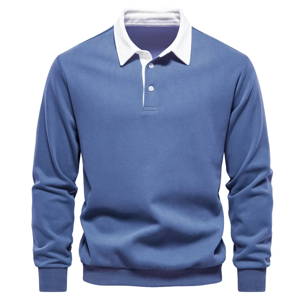 Maglione da Uomo con Collo Polo Manica Lunga — foto 11