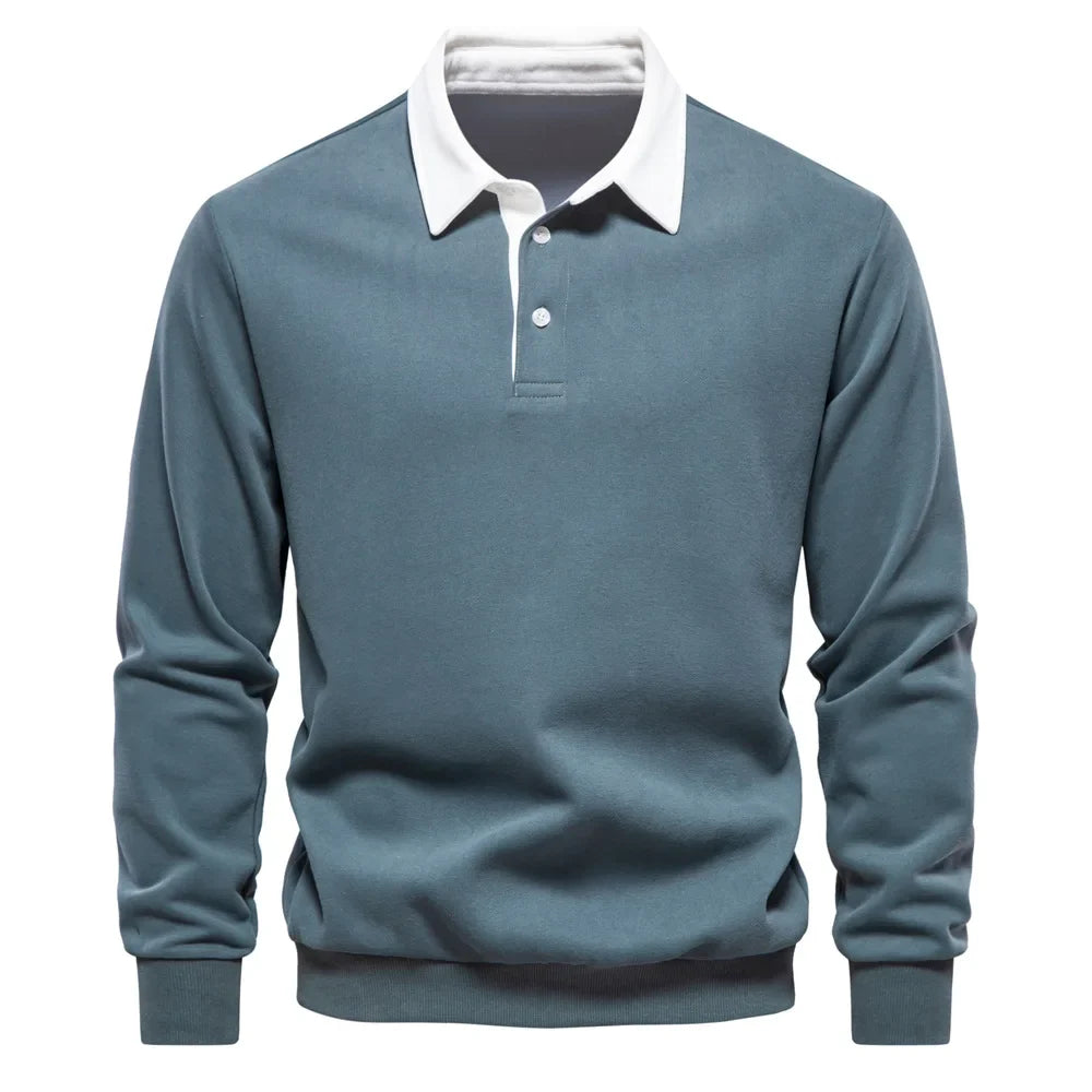 Maglione da Uomo con Collo Polo Manica Lunga — foto 13