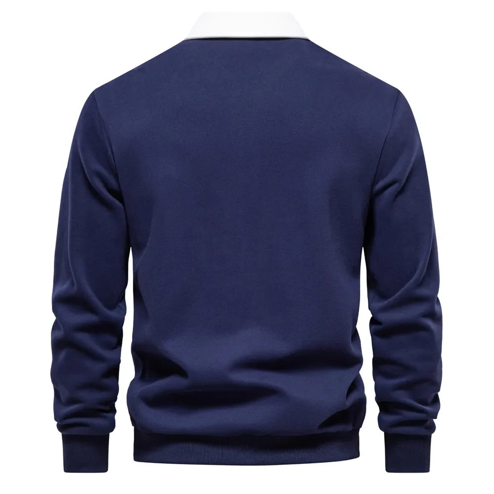 Maglione da Uomo con Collo Polo Manica Lunga — foto 2