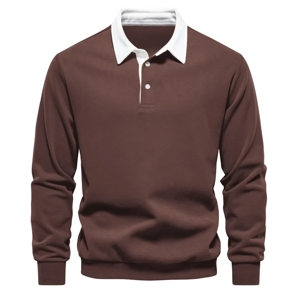 Maglione da Uomo con Collo Polo Manica Lunga — foto 9