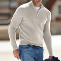 Maglione da Uomo con Collo a Zip Leggero