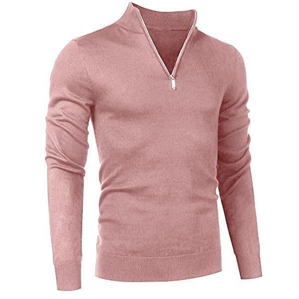 Maglione da Uomo con Collo a Zip Leggero — foto 11
