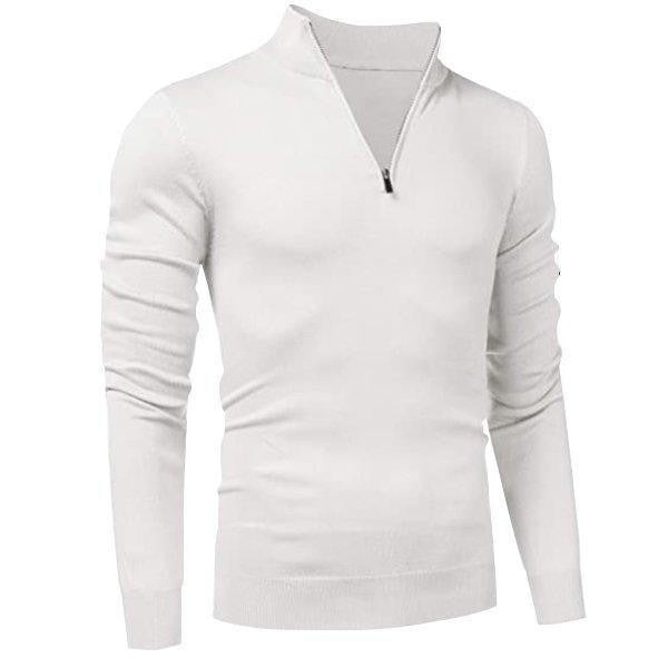 Maglione da Uomo con Collo a Zip Leggero — foto 9